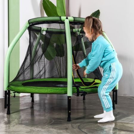 Батут DFC JUMP KIDS 48" cв.зелен, сетка (120cм)