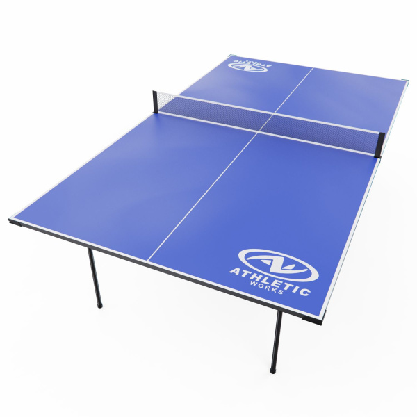 Теннисный стол DFC ATHLETIC, размер по стандарту ITTF 274 x 152 см, усиленный, с сеткой, складной