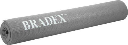 Коврик для йоги и фитнеса Bradex SF 0684, 173*61*0,5 см, серый