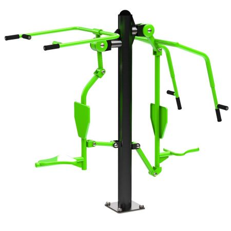 S-1056 Уличный тренажер Тяга Сверху - Жим от груди ZAVODSPORTA