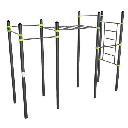 W327 Воркаут (7 перекладин, рукоход классический, шведская стенка) ZAVODSPORTA