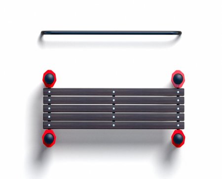 Лавочка для пресса с упором для ног (PAW-34)