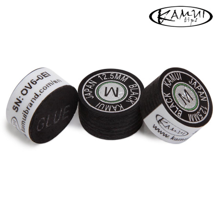 Наклейка для кия Kamui Black ø12,5мм Medium 1шт.