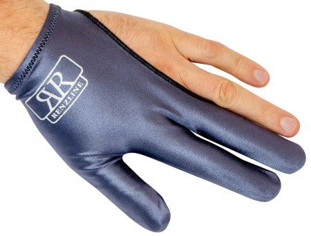 Перчатка для игры в бильярд Renzline Longoni серебристая из особенно приятной для руки микрофибры