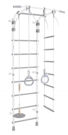 Детский спортивный комплекс Формула Здоровья Pastel 2 (белый-серый)