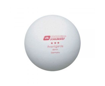 Мячики для н/тенниса DONIC AVANTGARDE 3* 40+, 6 штук, белый