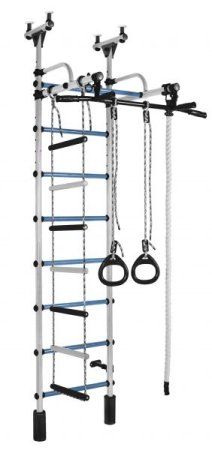 Детский спортивный комплекс Формула Здоровья Жирафик (белый-голубой)