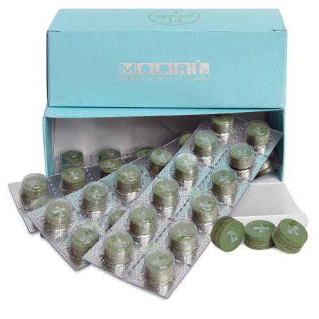 Наклейка для кия Moori Jewel Green ø14мм Soft 1шт.