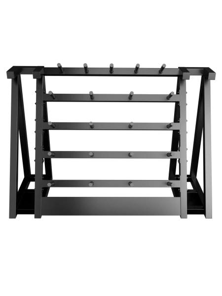 Стойка для хранения штанг для аэробики (бодипампов) BRONZE GYM 190х55х128,на 20 шт.