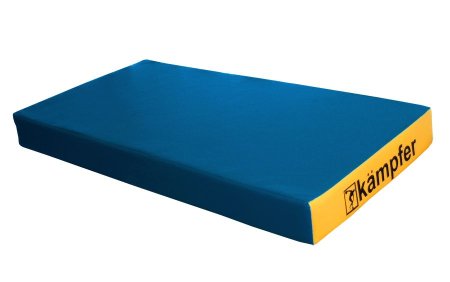 Мат Kampfer Classic №1 (100 х 50 х 10) - винилискожа (синий/желтый)