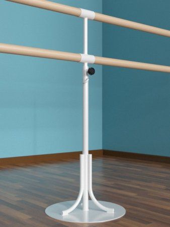 Кронштейн мобильный двухрядный на круглом основании с регулировкой высоты