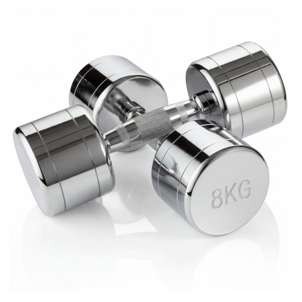 Набор гантелей хром (пары) от 1-10 кг VictoryFit VF-SET110-CR