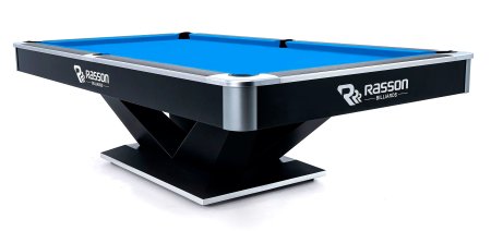Бильярдный стол для пула RASSON "Victory 2 Plus" 8 футов (черный, сланец 30 мм)