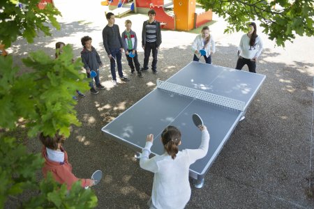 Теннисный стол антивандальный CORNILLEAU Park (серый)