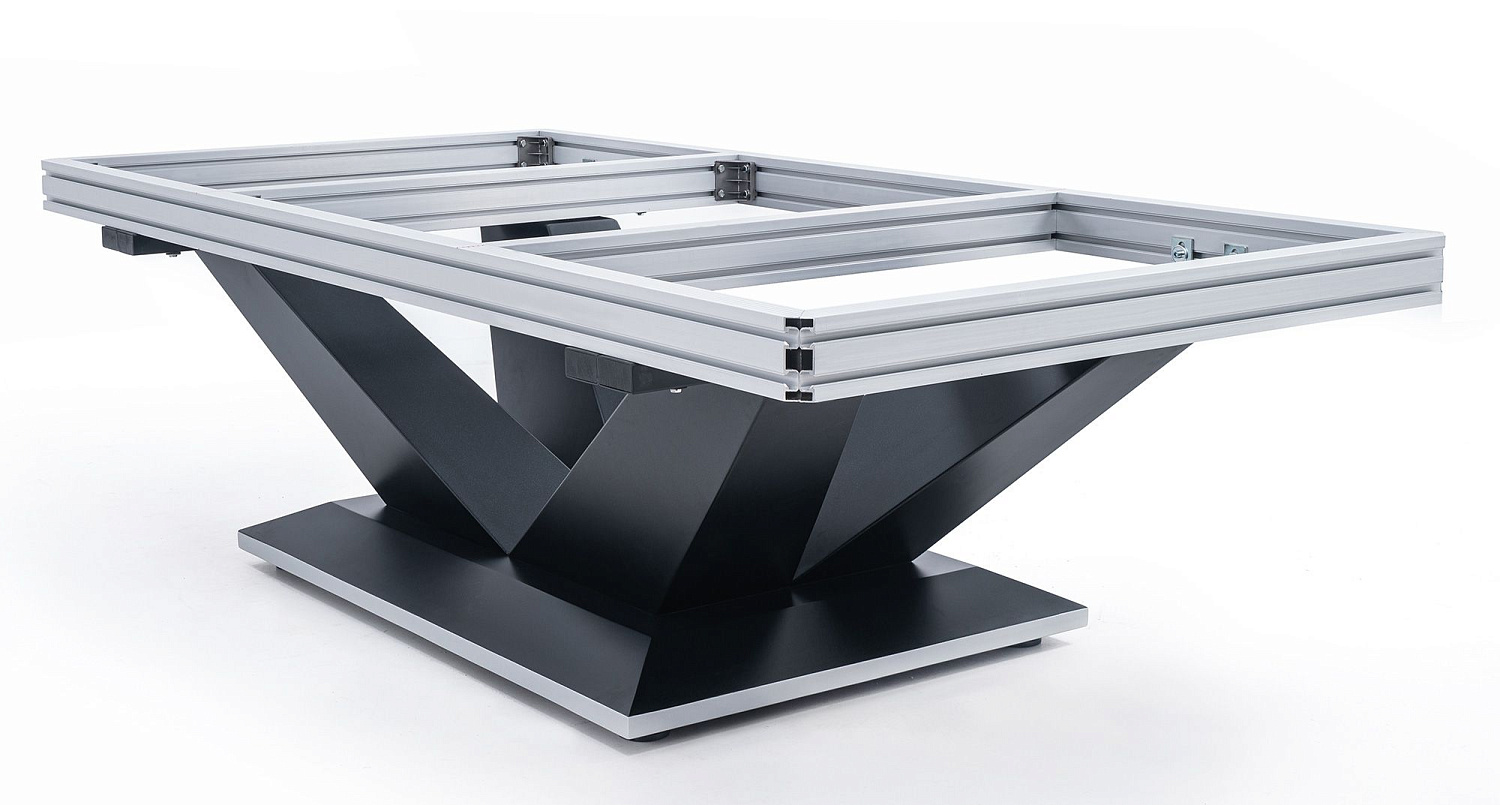 Бильярдный стол для пула RASSON "Victory 2 Plus" 9 футов (черный, сланец 30 мм)