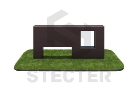 Элемент полосы препятствий "Стенка с двумя проломами"