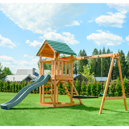 Детский игровой комплекс UNIX Line (6 in 1) Dark Green