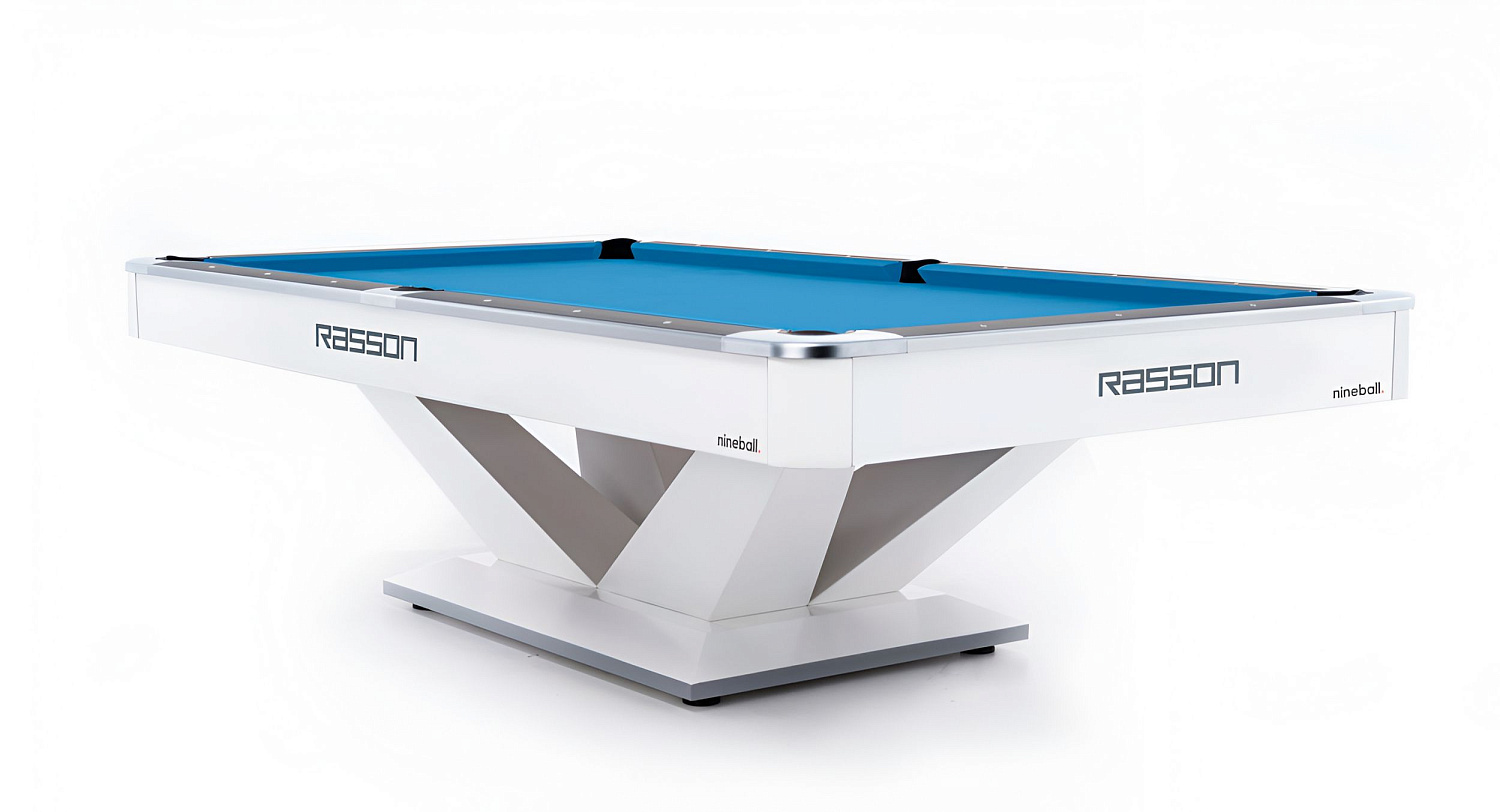 Бильярдный стол для пула RASSON "Victory 2 Plus" 9 футов (белый, сланец 30 мм)