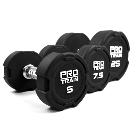Гантельный ряд полиуретановый 2,5-30 кг Protrain DPU