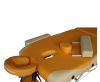 Массажный стол DFC NIRVANA, Elegant PREMIUM, 192х75х6 см, алюм. ножки, цвет оранж./беж. (orange/beig