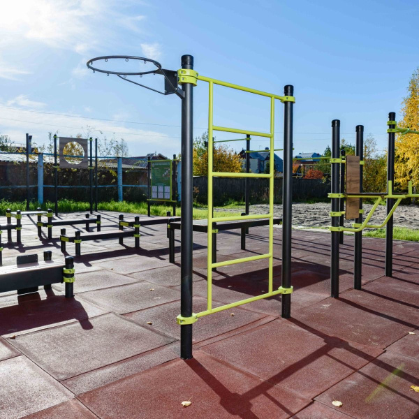 W264 GTO Гимнастический снаряд (шведская стенка) с баскетбольным кольцом ZAVODSPORTA