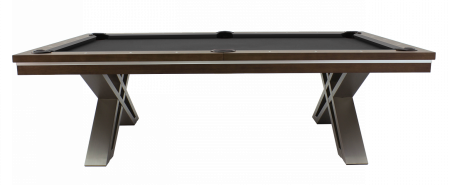 Бильярдный стол для пула RASSON "Pierce" 8 футов (коричневый) с плитой, со столешницей