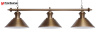 Светильник Fortuna Toscana Bronze Antique 3 плафона