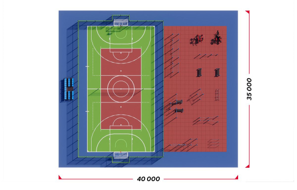 Умная спортивная площадка. Комплект №1 (по приказу Минспорта России №107 от 15.02.22) - 108х3,5 мм