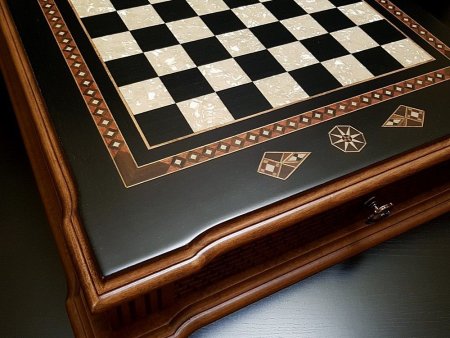 Шахматы подарочные "Цитадель" венге антик