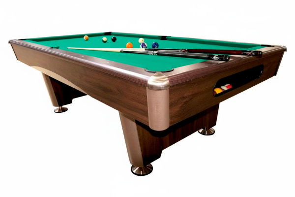 Бильярдный стол для пула Dynamic Billard "Triumph" 8 футов (коричневый) в комплекте, аксессуары и сукно