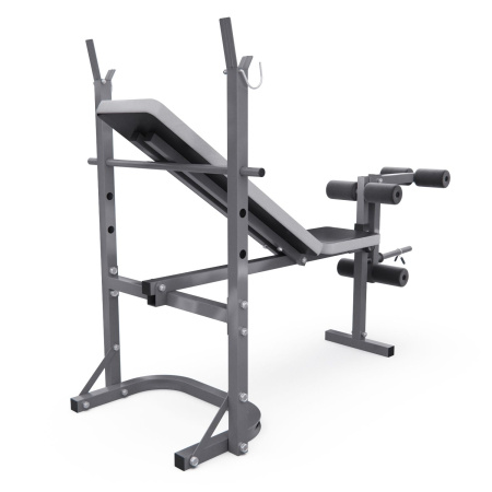 Скамья со стойками под штангу DFC D70