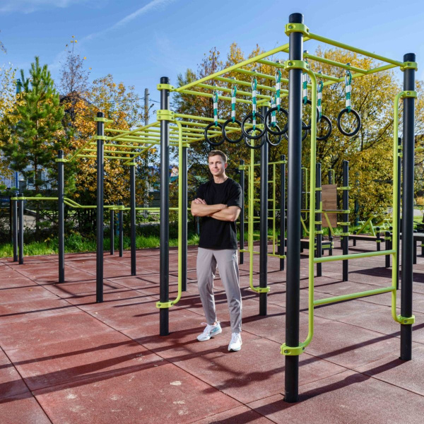 W258 GTO Рукоход с изменением высоты с подвижными кольцами (разноуровневый) ZAVODSPORTA