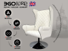Дизайнерское массажное кресло EGO Lord EG3002 КРЕМ (Арпатек)