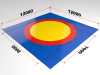 Ковер борцовский 12х12 м