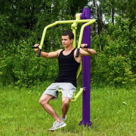 S-1019 Уличный тренажер Жим от груди ZAVODSPORTA