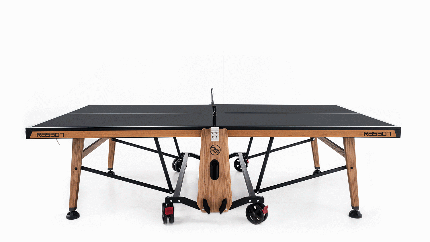 Теннисный стол складной для помещений "RASSON PREMIUM T01 Indoor" (натуральный дуб) с сеткой