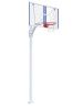 Баскетбольная стойка регулируемая с проф. щитом 1800х1050 мм из оргстекла 15 мм и массовым кольцом 