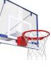 Баскетбольная стойка с тренировочным щитом 1200х900 мм из оргстекла 10 мм и массовым кольцом 