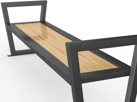 Скамья для улицы без спинки "Трапеция"