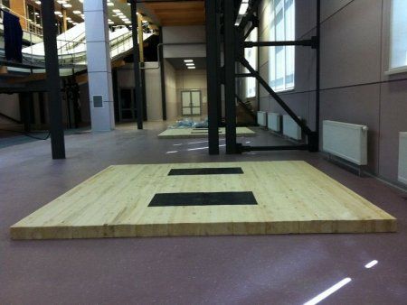 Помост тяжелоатлетический 3х3х0,10м тренировочный