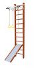 Шведская стенка Kampfer Ride Ceiling (№4 Вишневый Высота 3 м белый турник)
