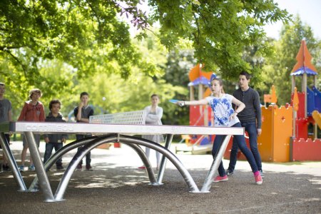 Теннисный стол антивандальный CORNILLEAU Park (серый)