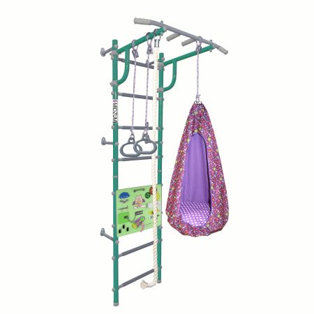 Шведская стенка Midzumi Fukuro Kabe Busyboard (ментоловый сорбет и бизиборд салатовый)