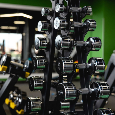 A2067 Подставка под гантельный ряд (на 10 пар, 1-10 кг) ТАНГЕН