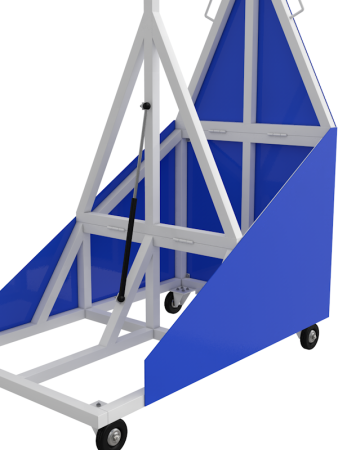 Стойка баскетбольная массовая, мобильная, с щитом