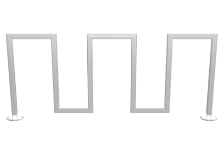 Велопарковка "Гусеница" из нержавеющей стали