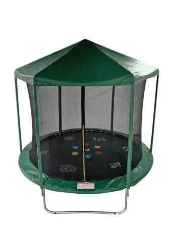 Батут SportElite HOME с принтом защитной сеткой и крышей 6FT