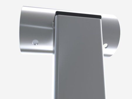 Кронштейн из нержавеющей стали напольный однорядный