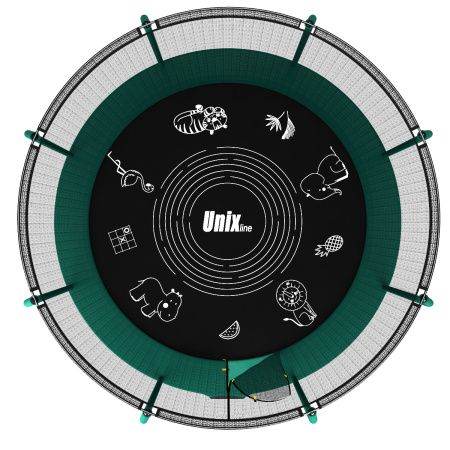 Батут UNIX Line SUPREME GAME 10 ft (Green)