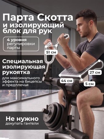 Скамья силовая универсальная с опциями DFC SPORTSOUL SBE2Q
